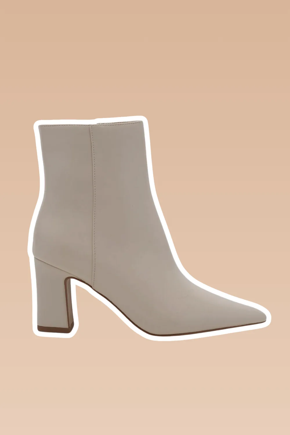 Novo white ankle boot