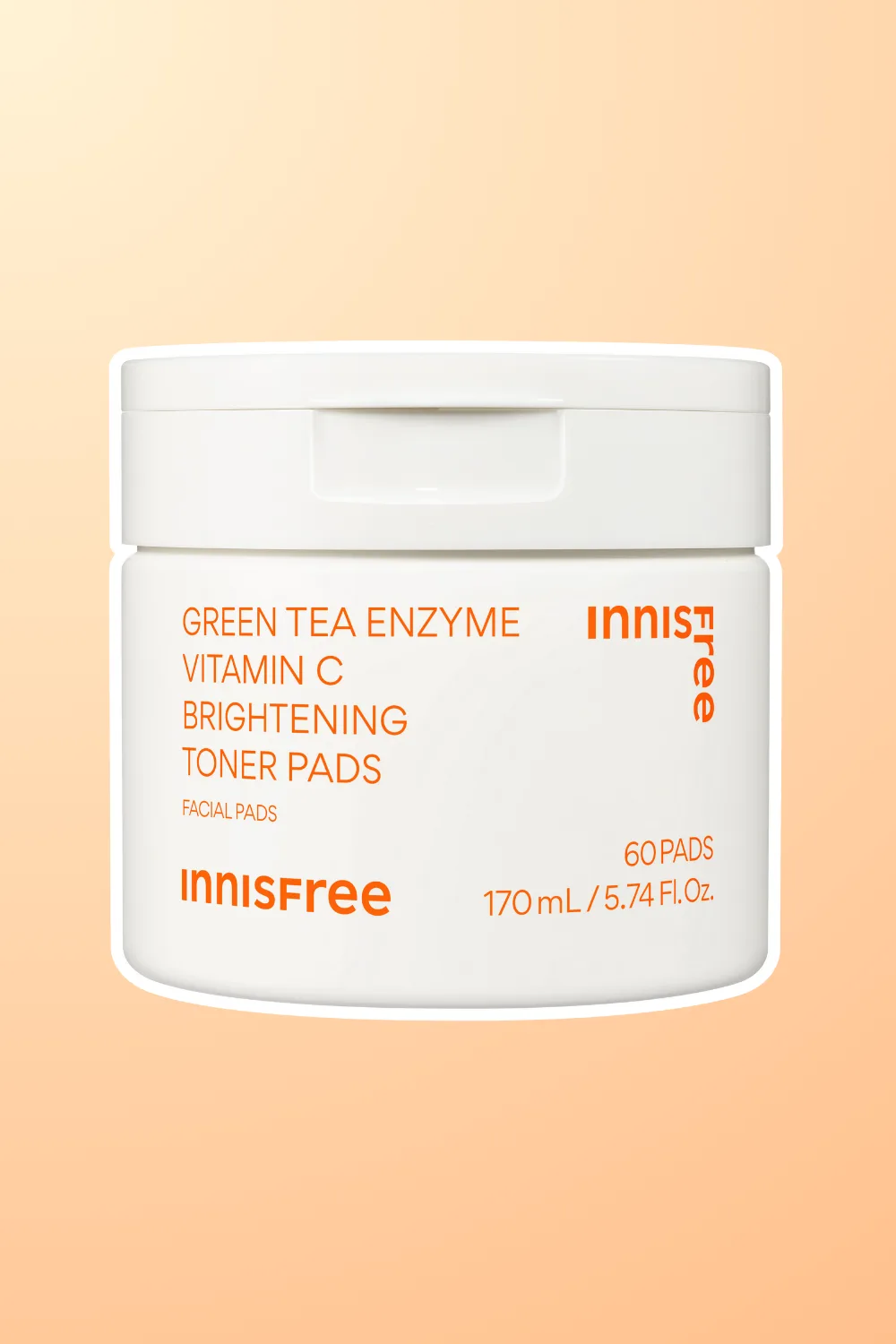 innisfree green tea vitamin c toner pads