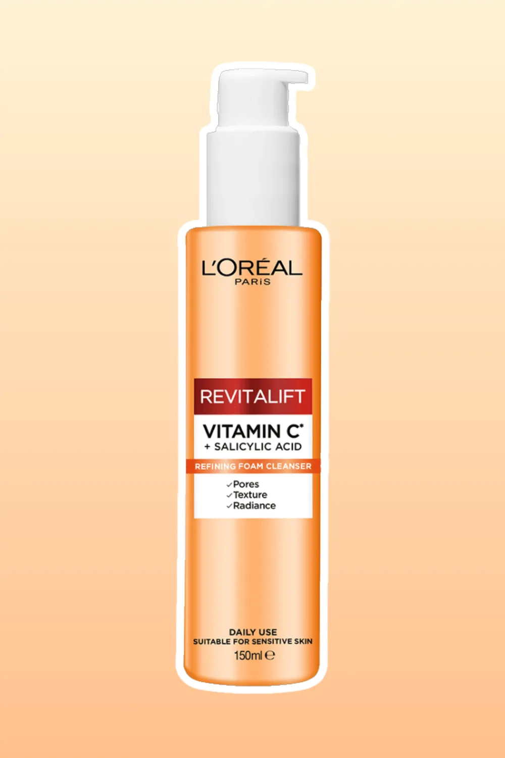 L'oreal Revitalift Clinical Vitamin C + Salicylic Acid Foaming Cleanser