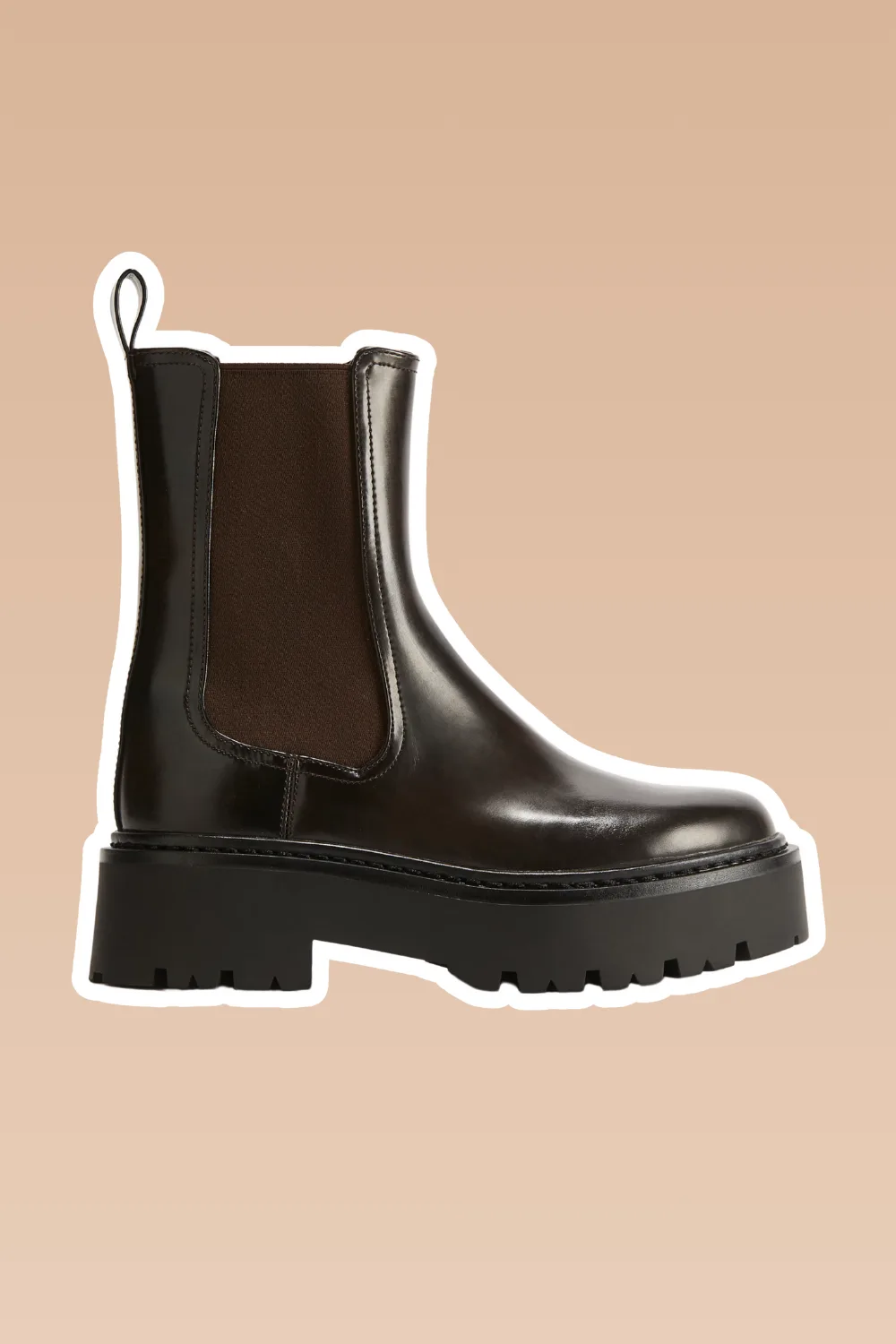 H&M chelsea boots in dark brown