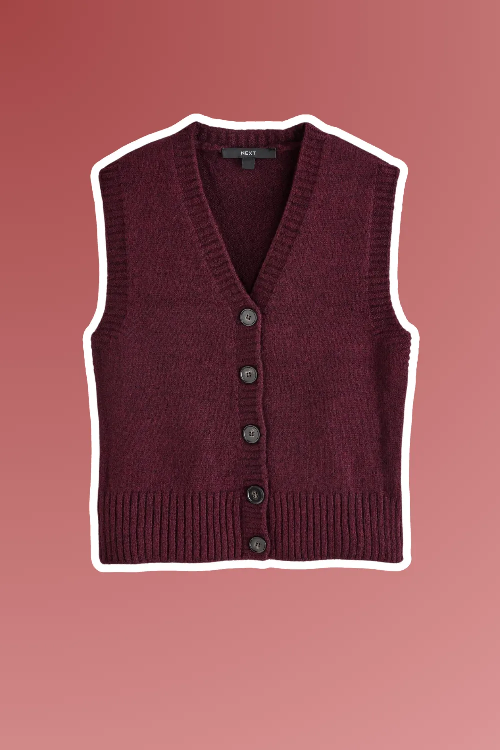 next knit buttoned up top