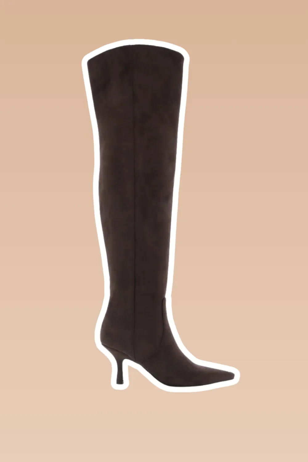 Billini dark brown thigh high suede boots