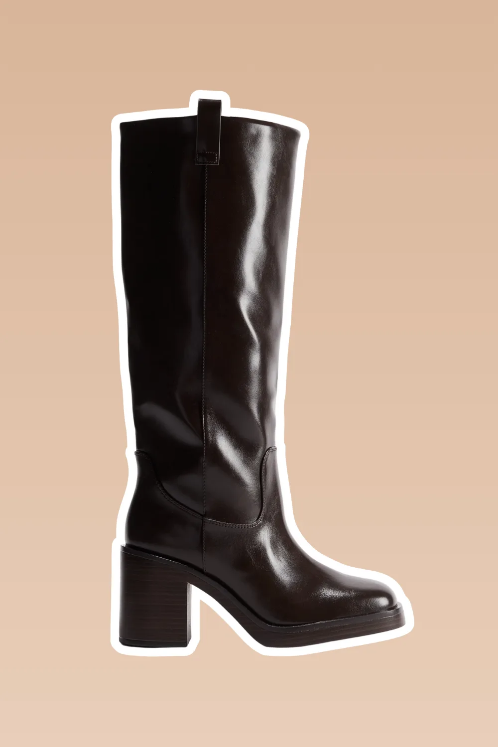 H&M dark brown knee high boots