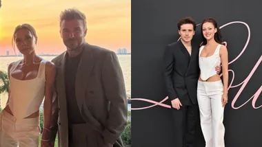 brooklyn beckham and nicola peltz, victoria and david beckham