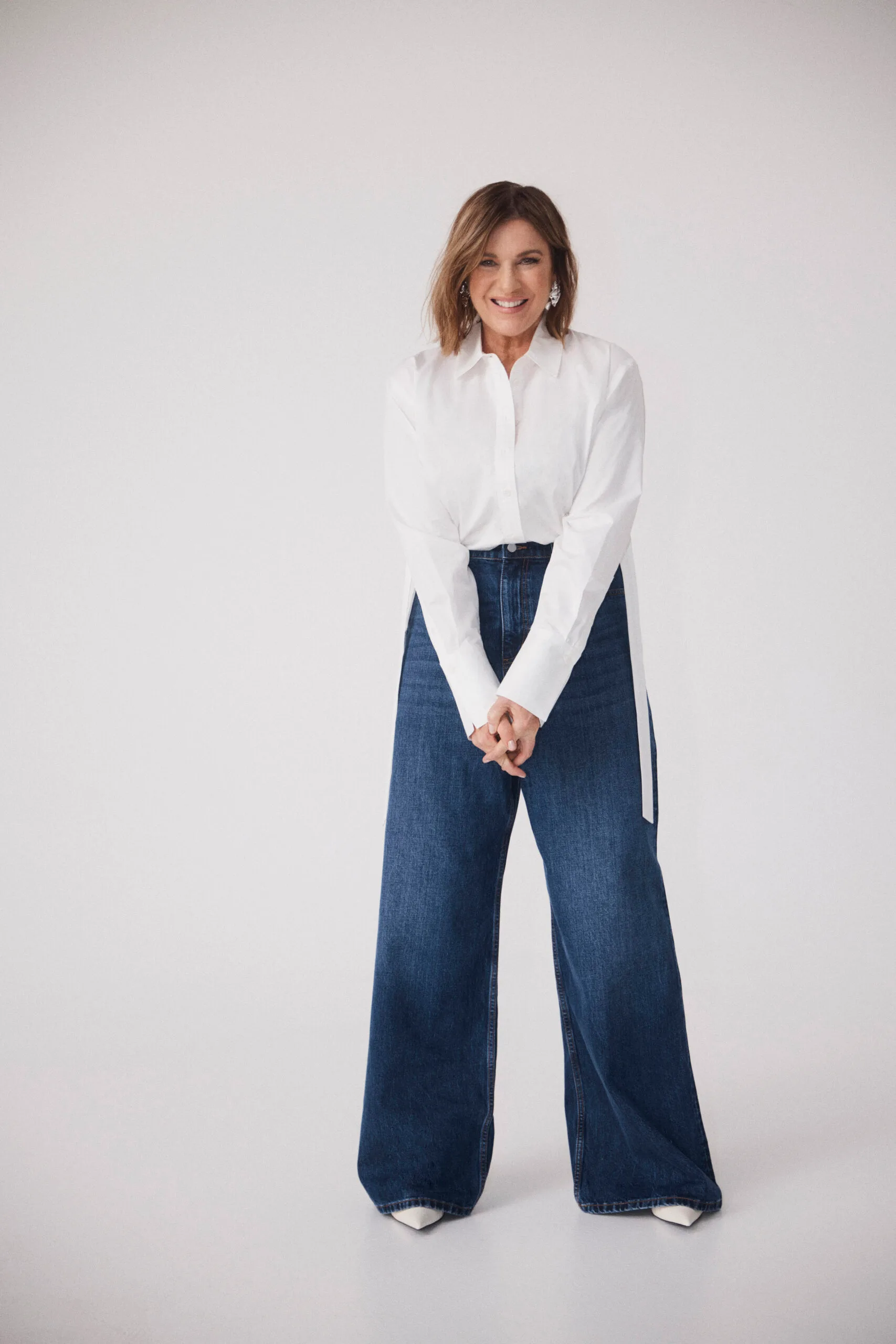 kylie gillies witchery white shirt campaign