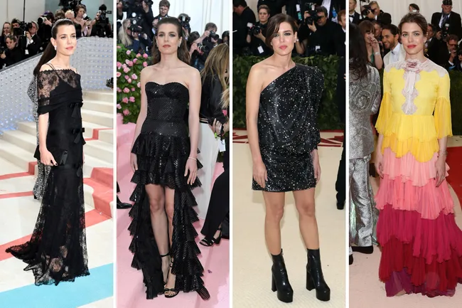 Charlotte Casiraghi met gala 2023 2019 2018 2016