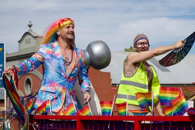 Robby & Mat Daylesford Pride parade The Block 2025