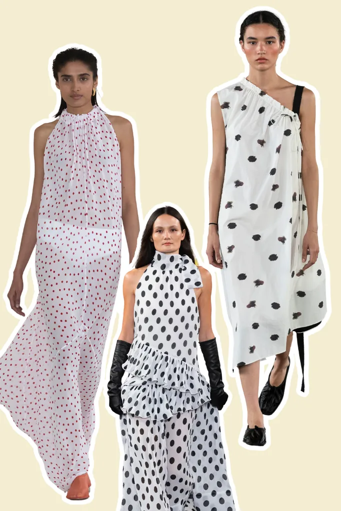 polka dot trend at australian fashion week 2025