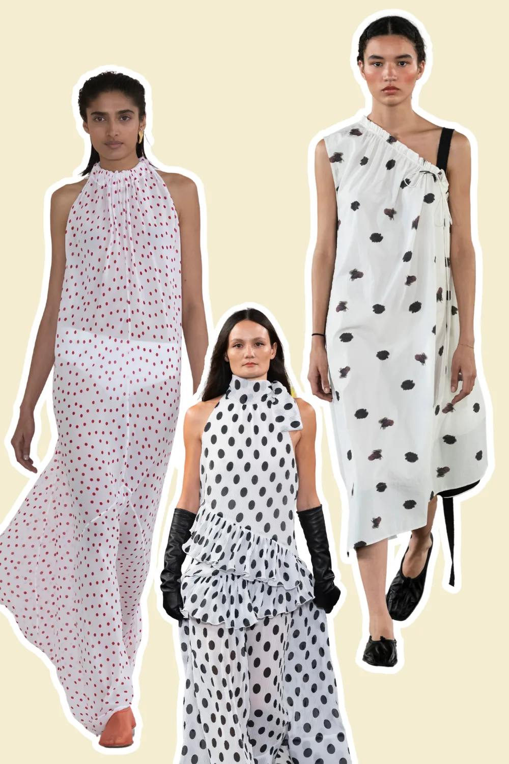 polka dot trend at australian fashion week 2025 