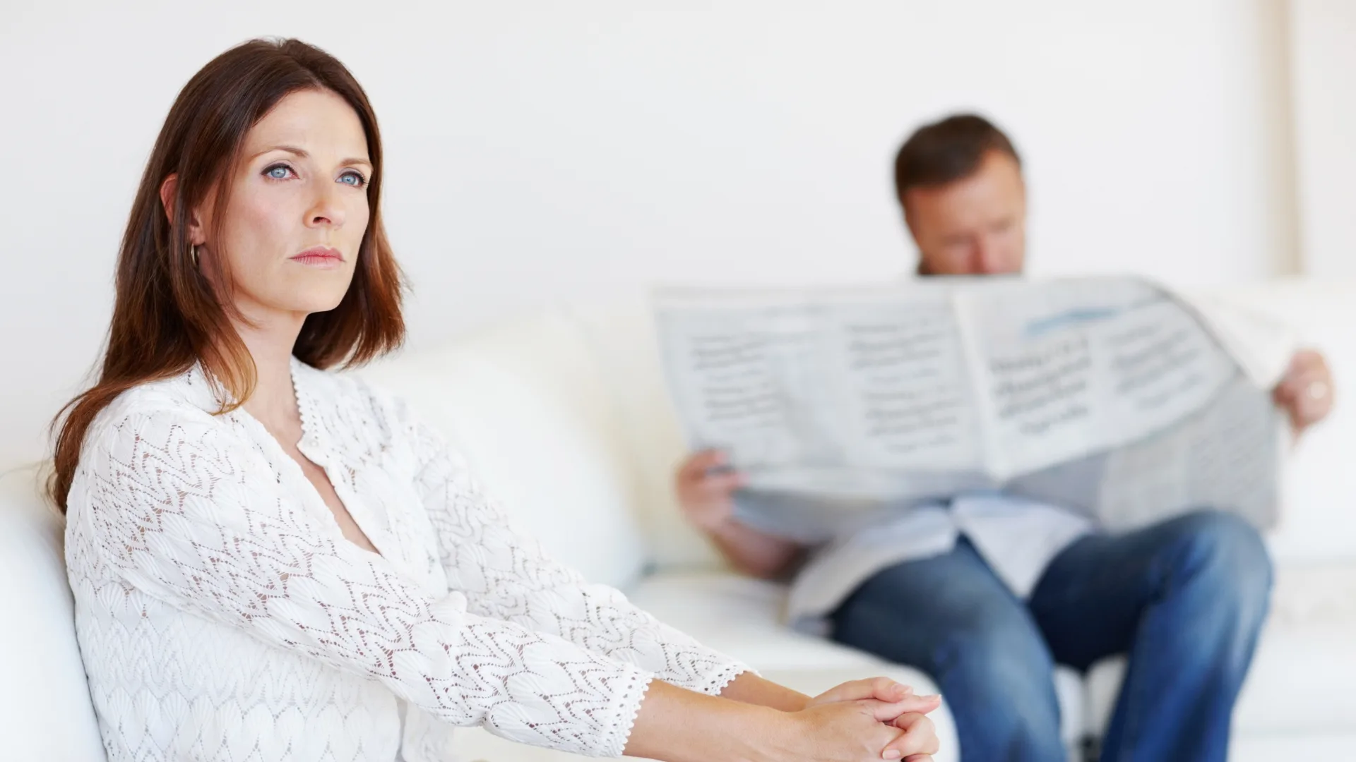 Woman feeling lonely