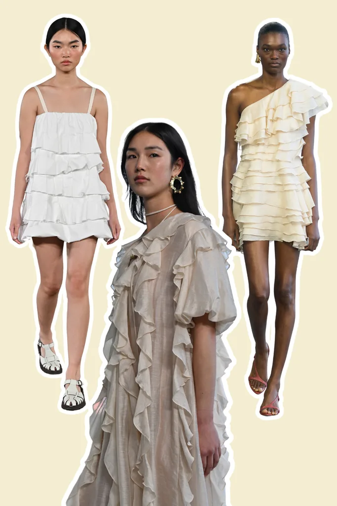 ruffle fashion trend at Australian fashion week 2025