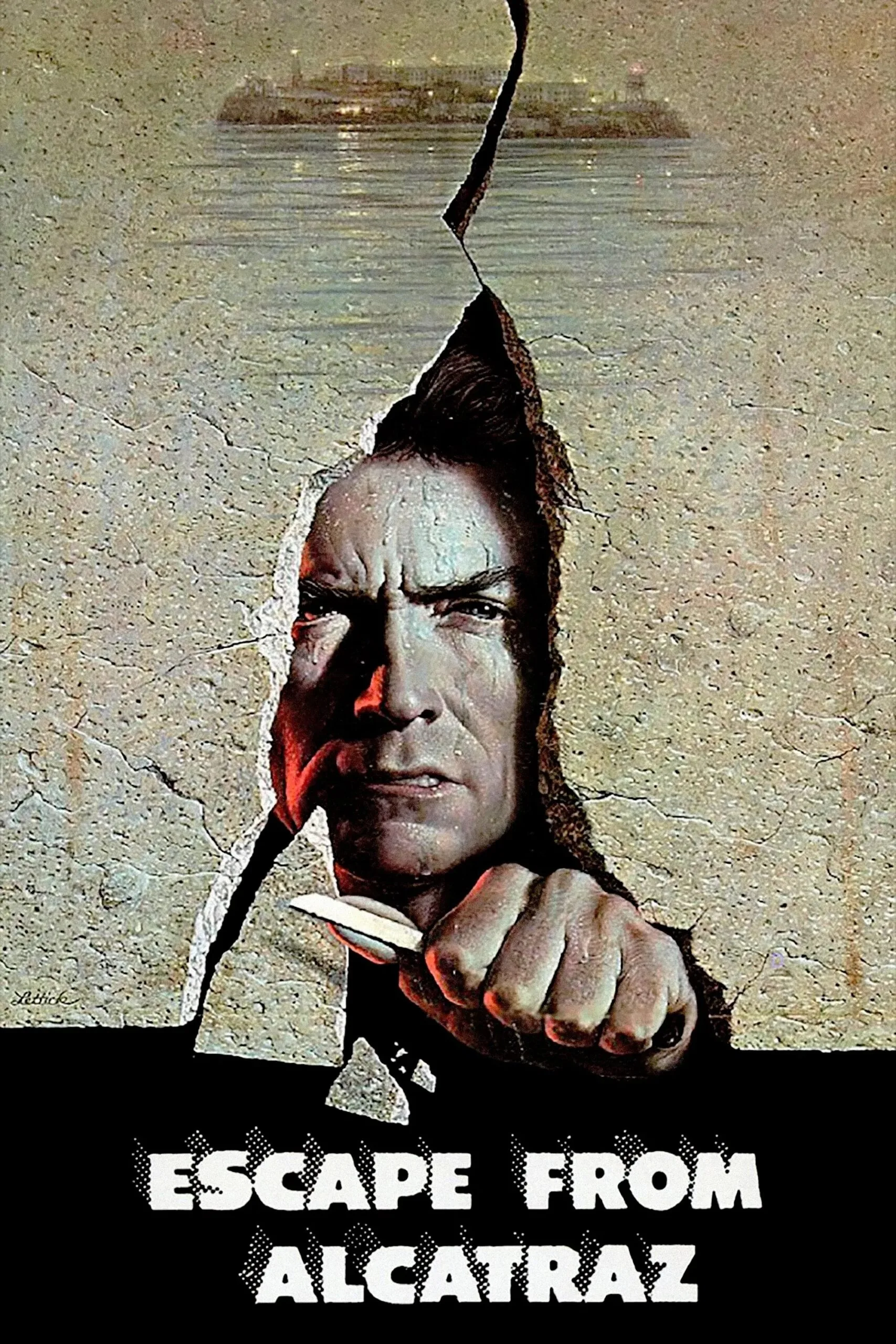 escape from alcatraz movie poster