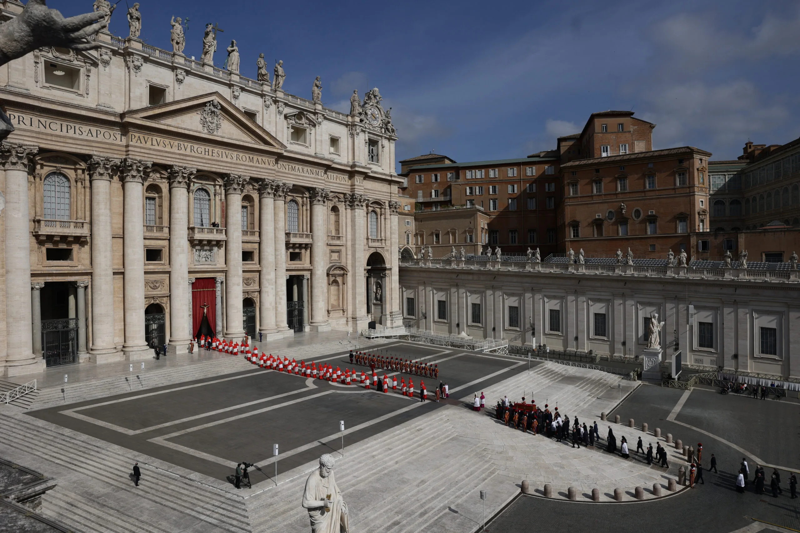 Cardinals entering Sistine Chapel