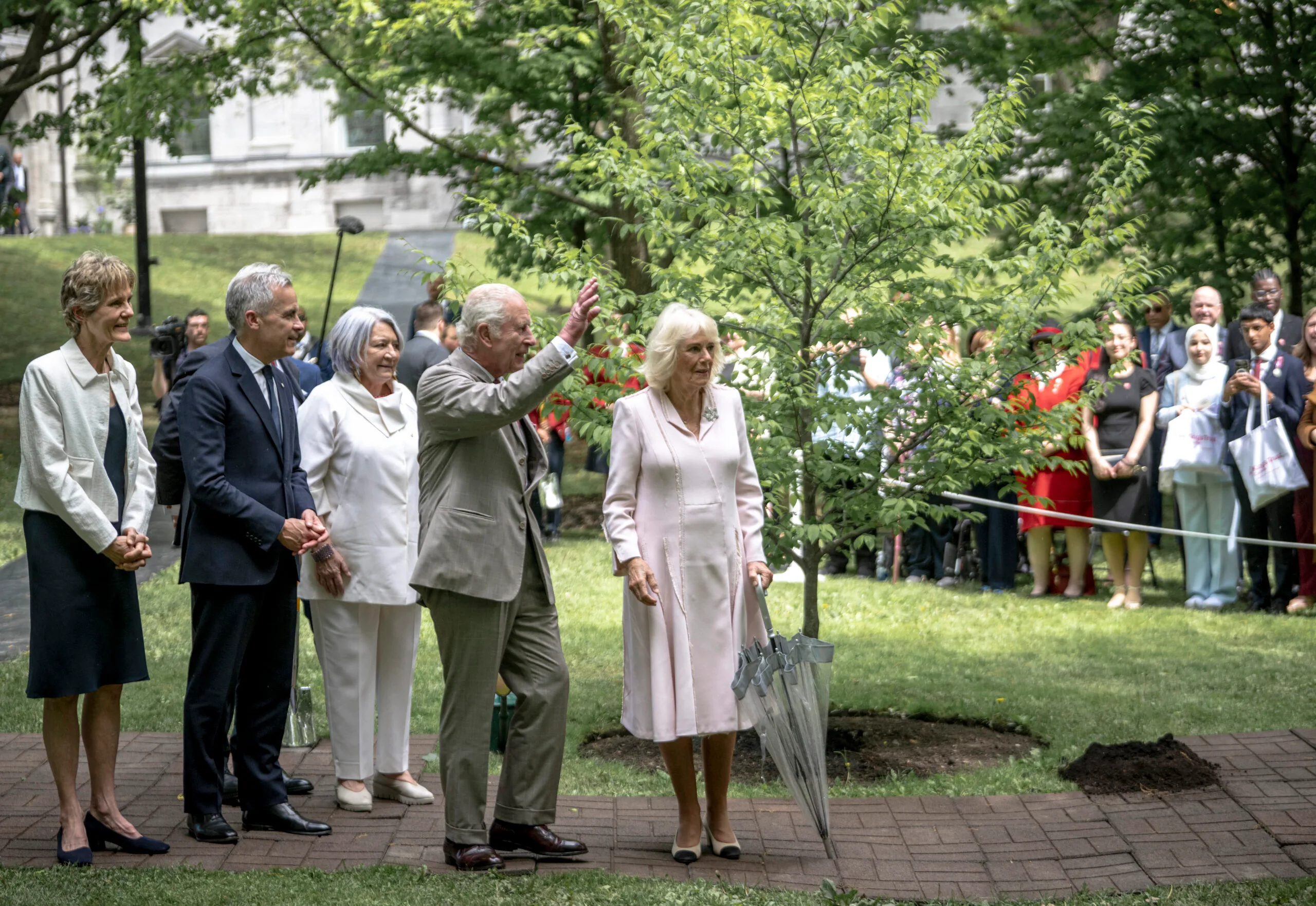 King Charles Queen Camilla Canada 2025 planting tree 