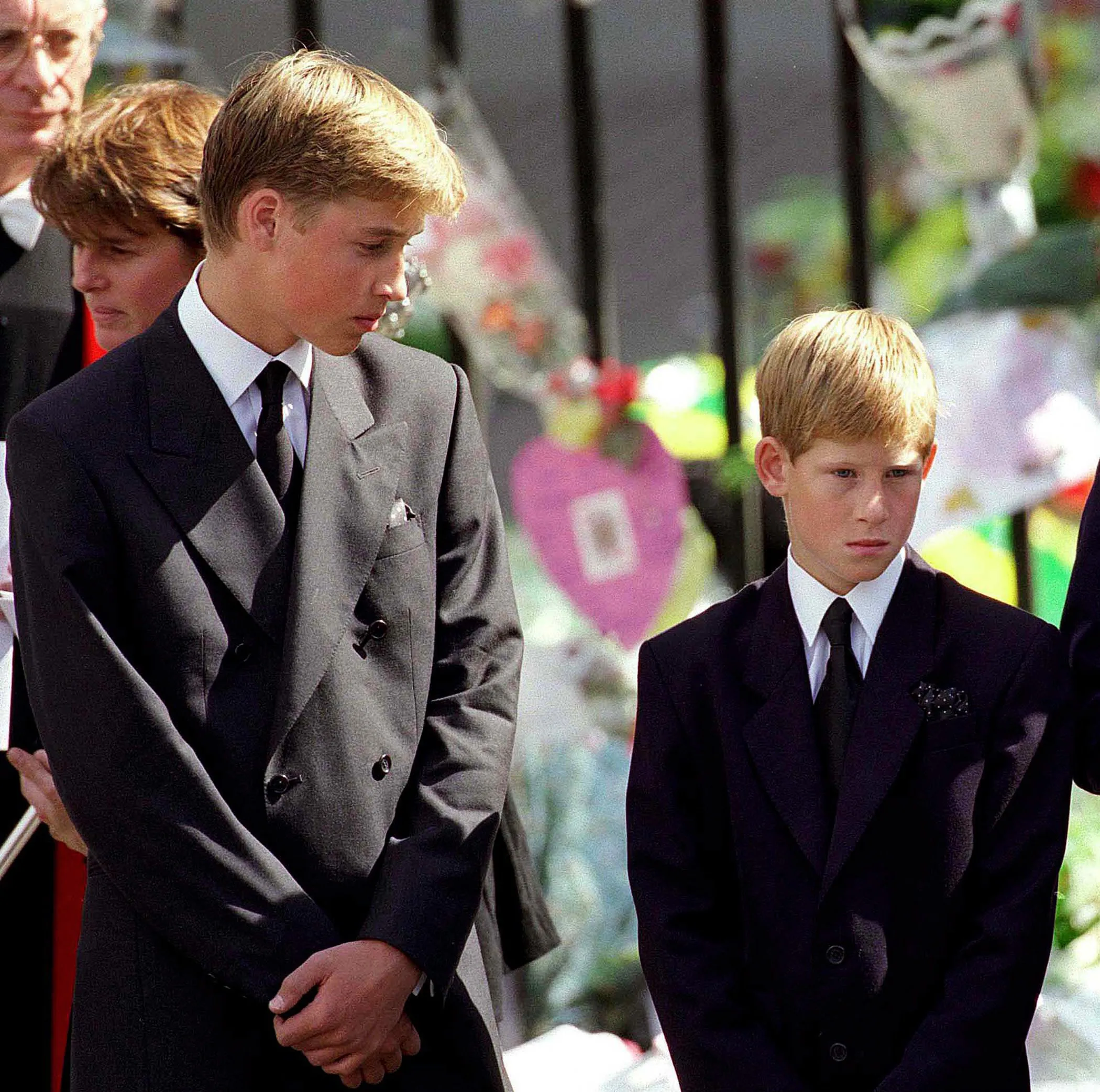 prince william prince harry princess diana funeral