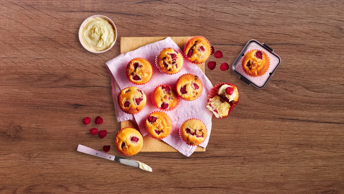 A tasty raspberry and white chocolate cupcake recipe