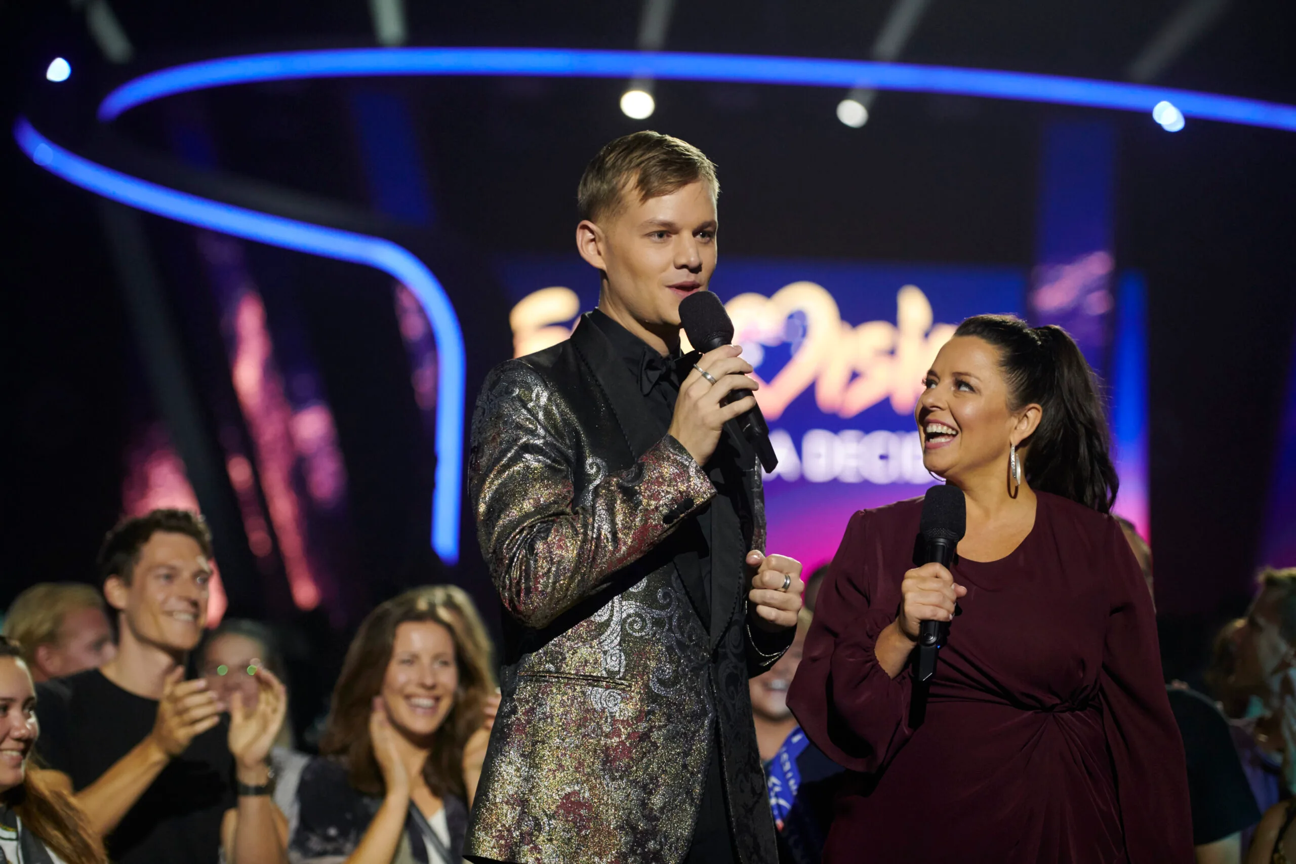 Joel Creasey Myf Warhurst Eurovision