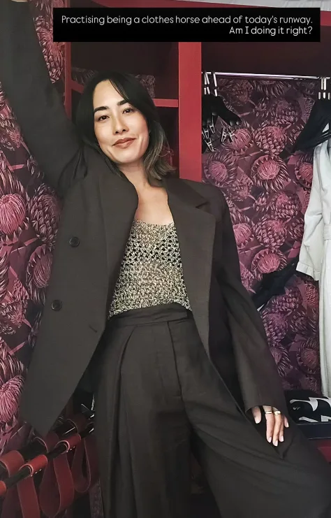 Melissa Leong runway debut Instagram story