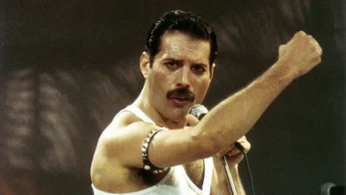 Freddie Mercury on stage