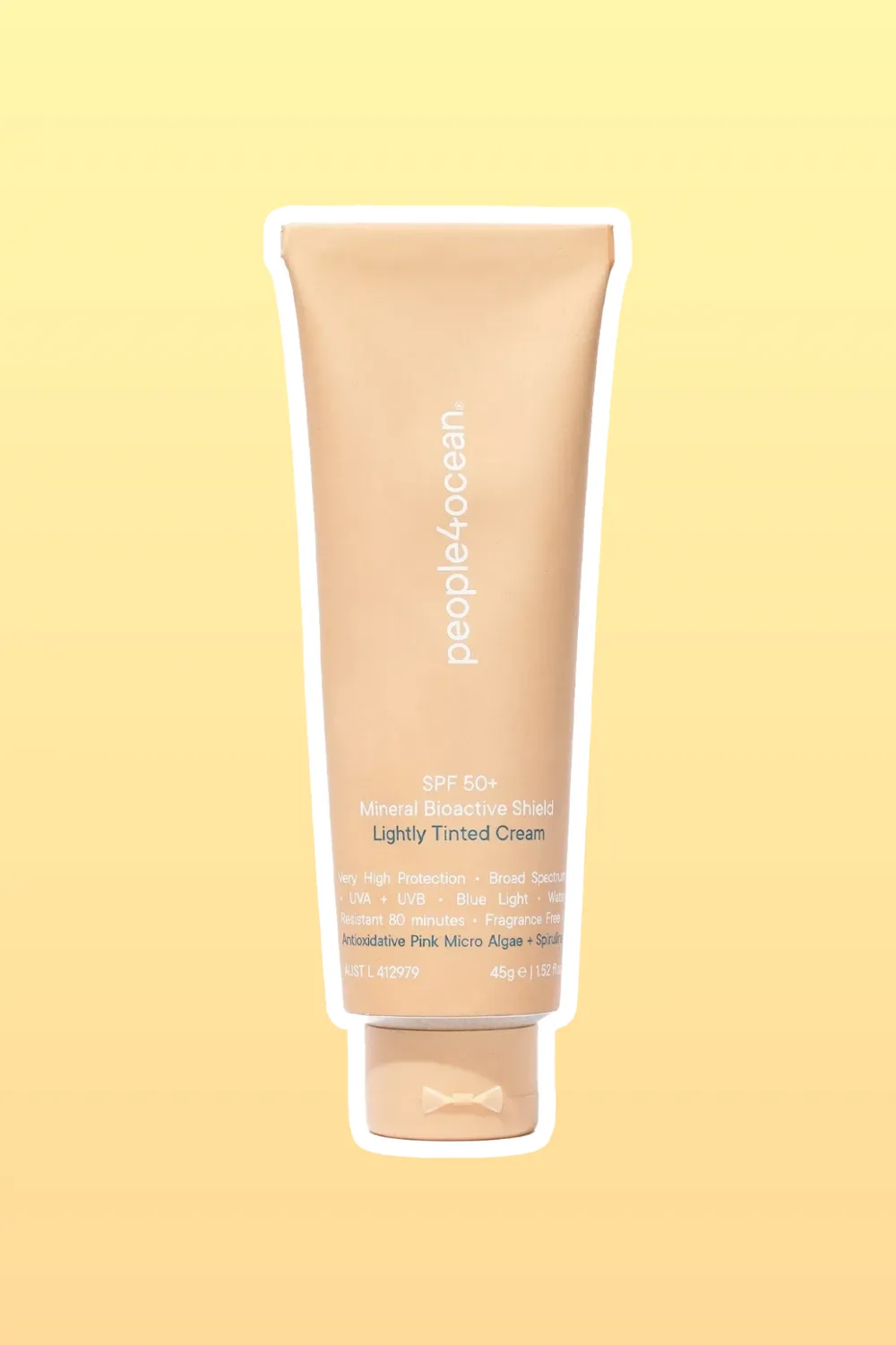 people4ocean SPF 50+ Bioactive Shield Lightly Tinted Mineral Sunscreen