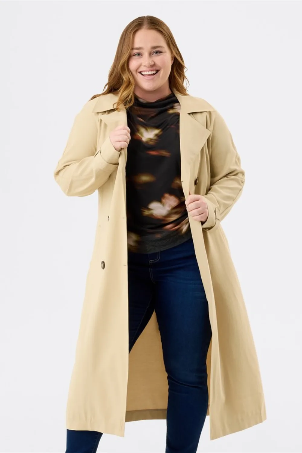 Big W avella women's cream trench coat