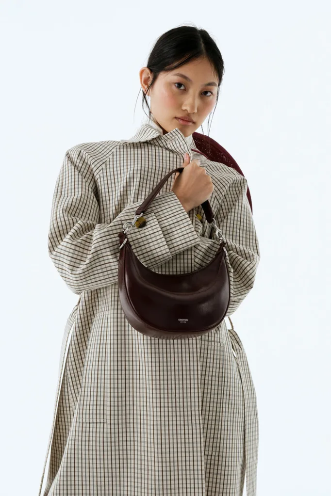 oroton brown handbag