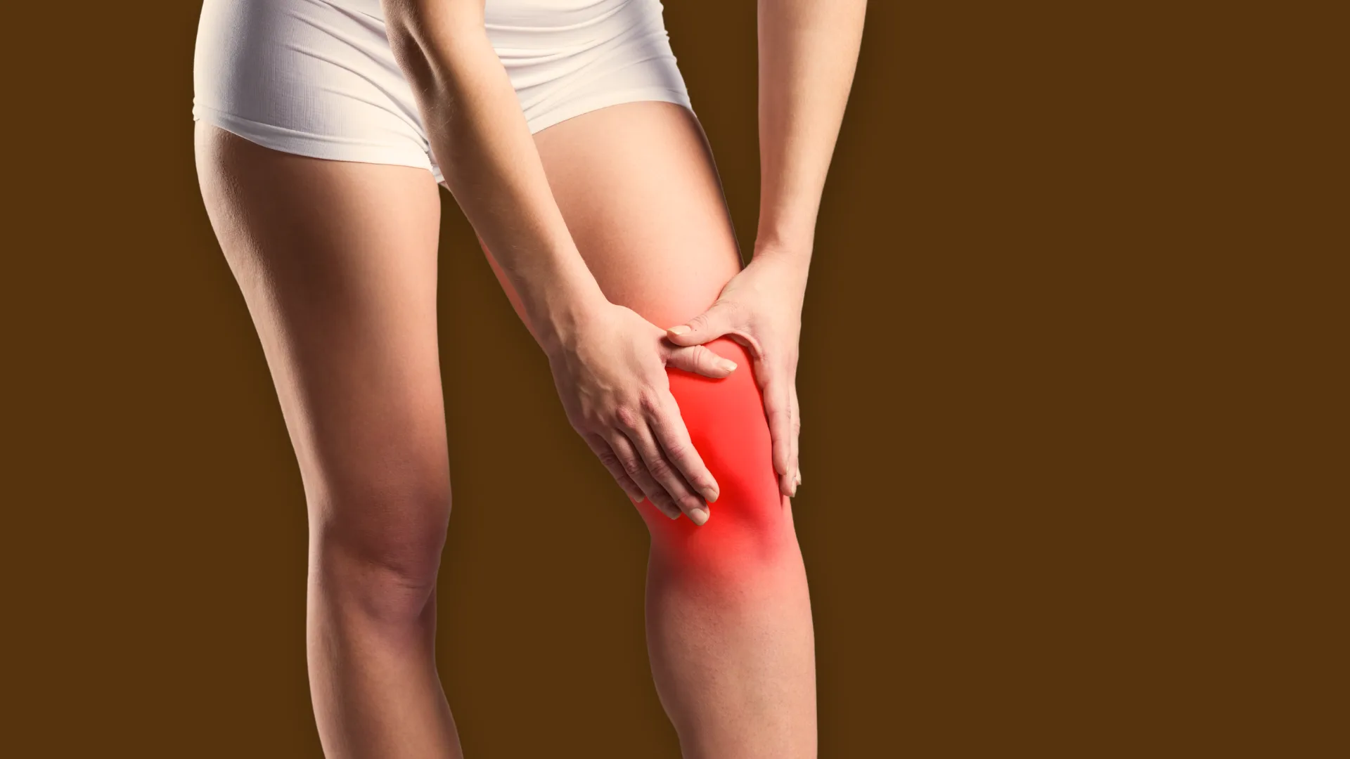 Woman struggling with inflamed joint pain