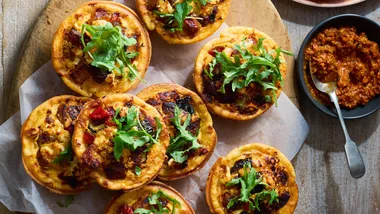 Harissa veggie tarts