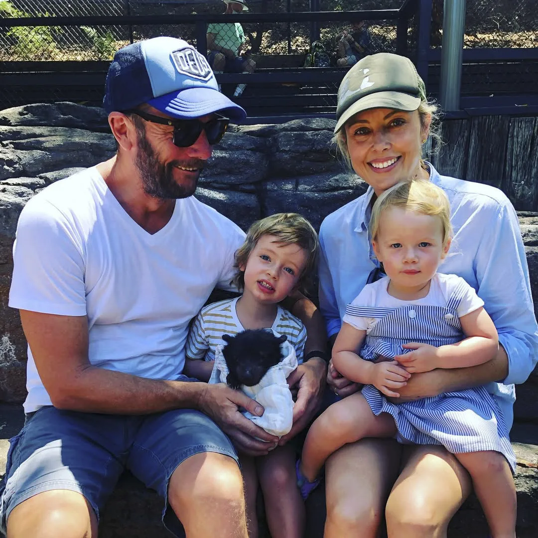 Michael Willesee, Mack, Scout, and Ally Langdon family