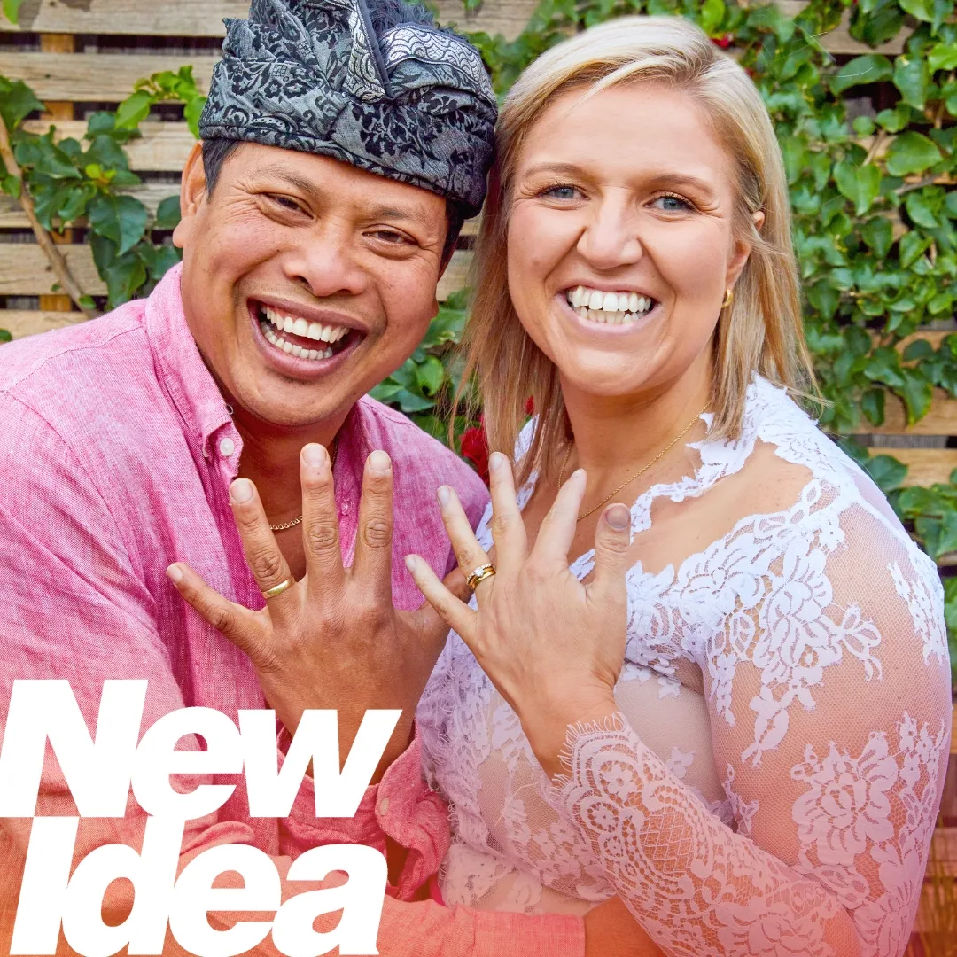 Kadek Mahardika and wife Laura