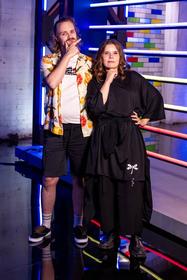 Oskari and Aura Team Finland LEGO Masters