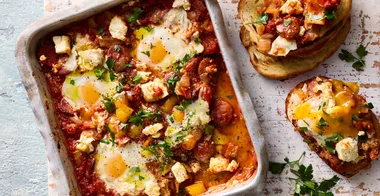 Shakshuka Bake with sourdough