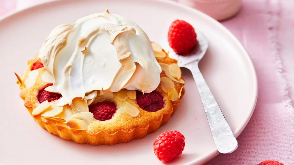 A delicious Raspberry Friand Meringue Tart recipe | New Idea