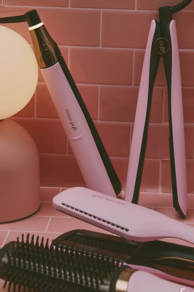 ghd pink sorbet hair styling tools