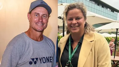 Did Lleyton Hewitt just bump into his ex Kim Clijsters?