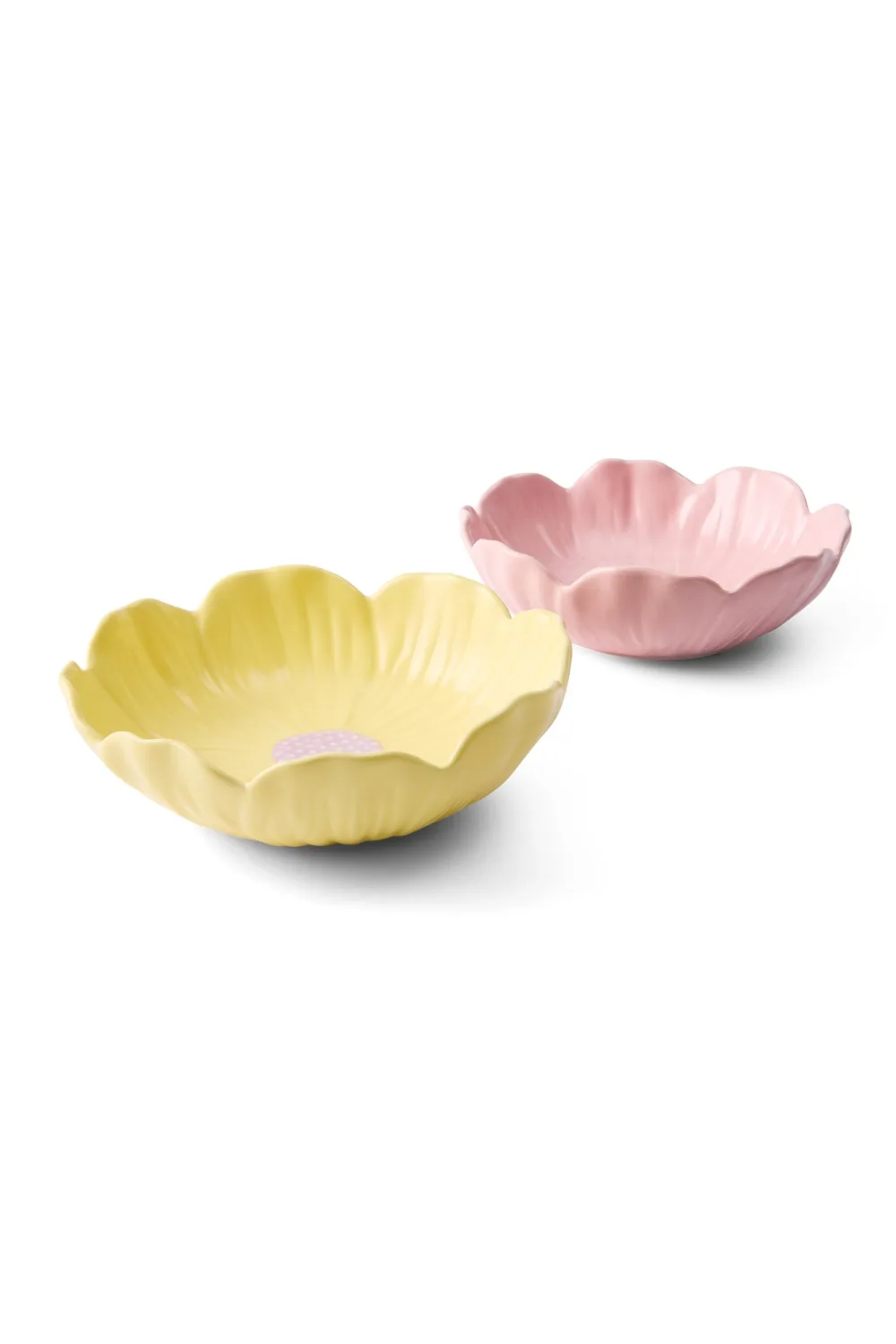 kmart yellow and pink floral plate set