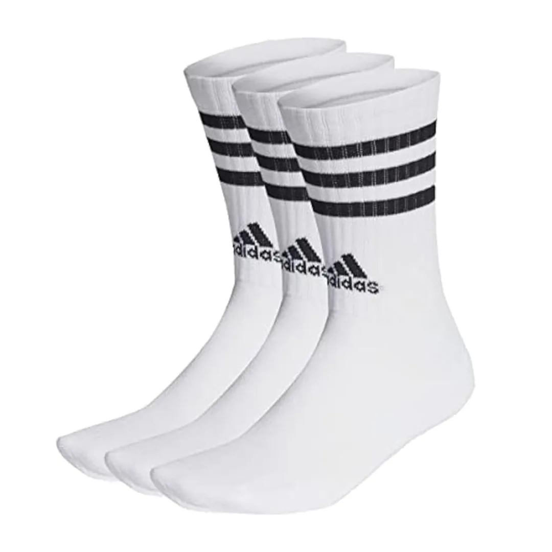 Adidas Performance 3-Stripes Cushioned Sportswear Crew Socks