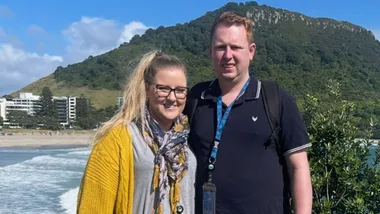 EXCLUSIVE: Travel Guides star Jono Fren bravely shares his baby dreams with wife Dani