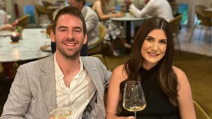 Callum Hann MasterChef with wife Crystal