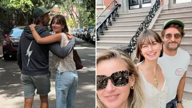 Jonathan LaPAglia with his wife and daughter