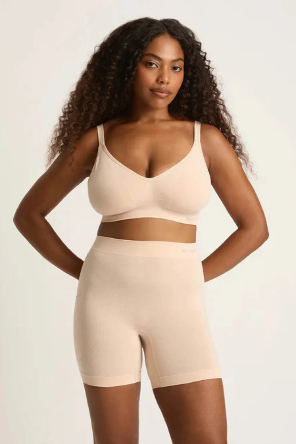 Boody Seamfree Undershorts with Pocket beige 