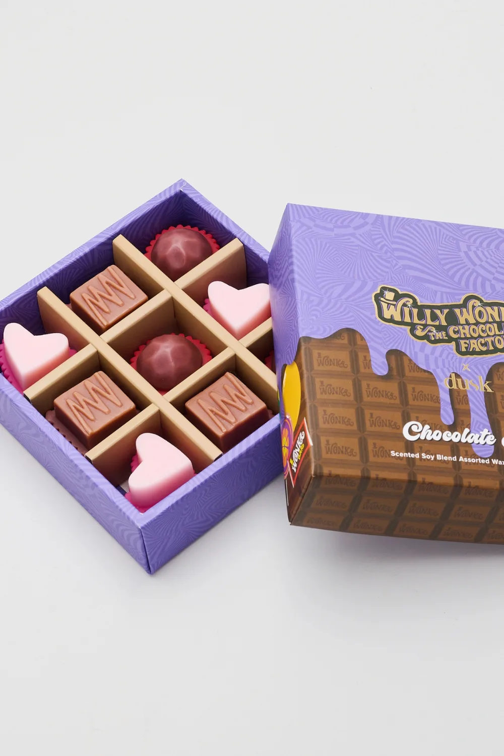 dusk willy wonka Chocolate Box Soy Scented Blend Assorted Wax Melts