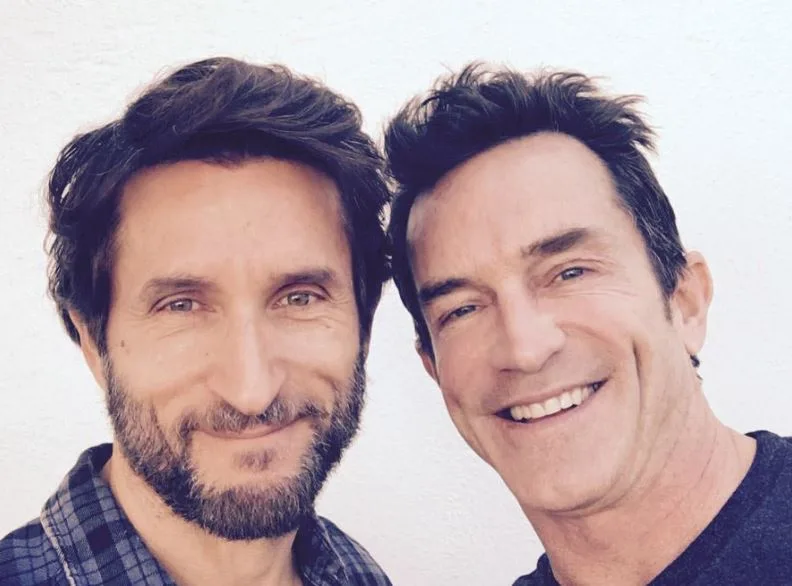 Jonathan LaPaglia with Jeff Probst