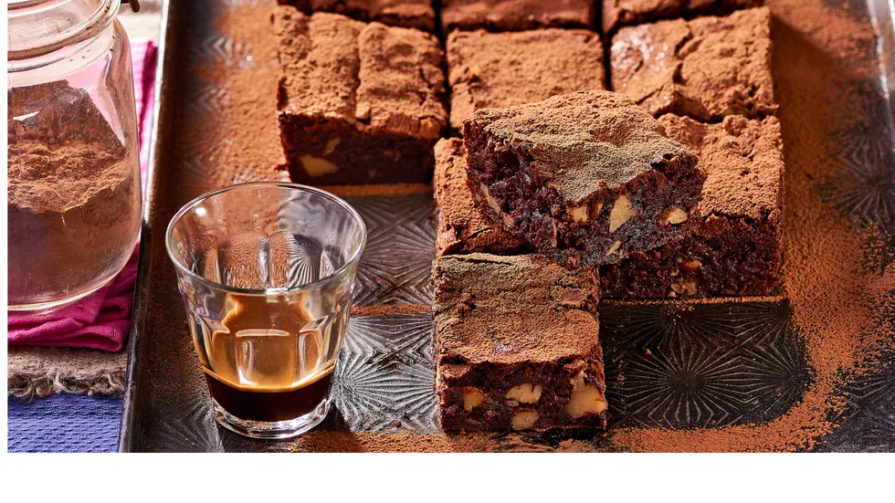 Choc pecan brownies