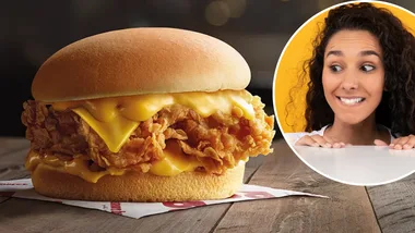 Red Rooster Cheeseburger