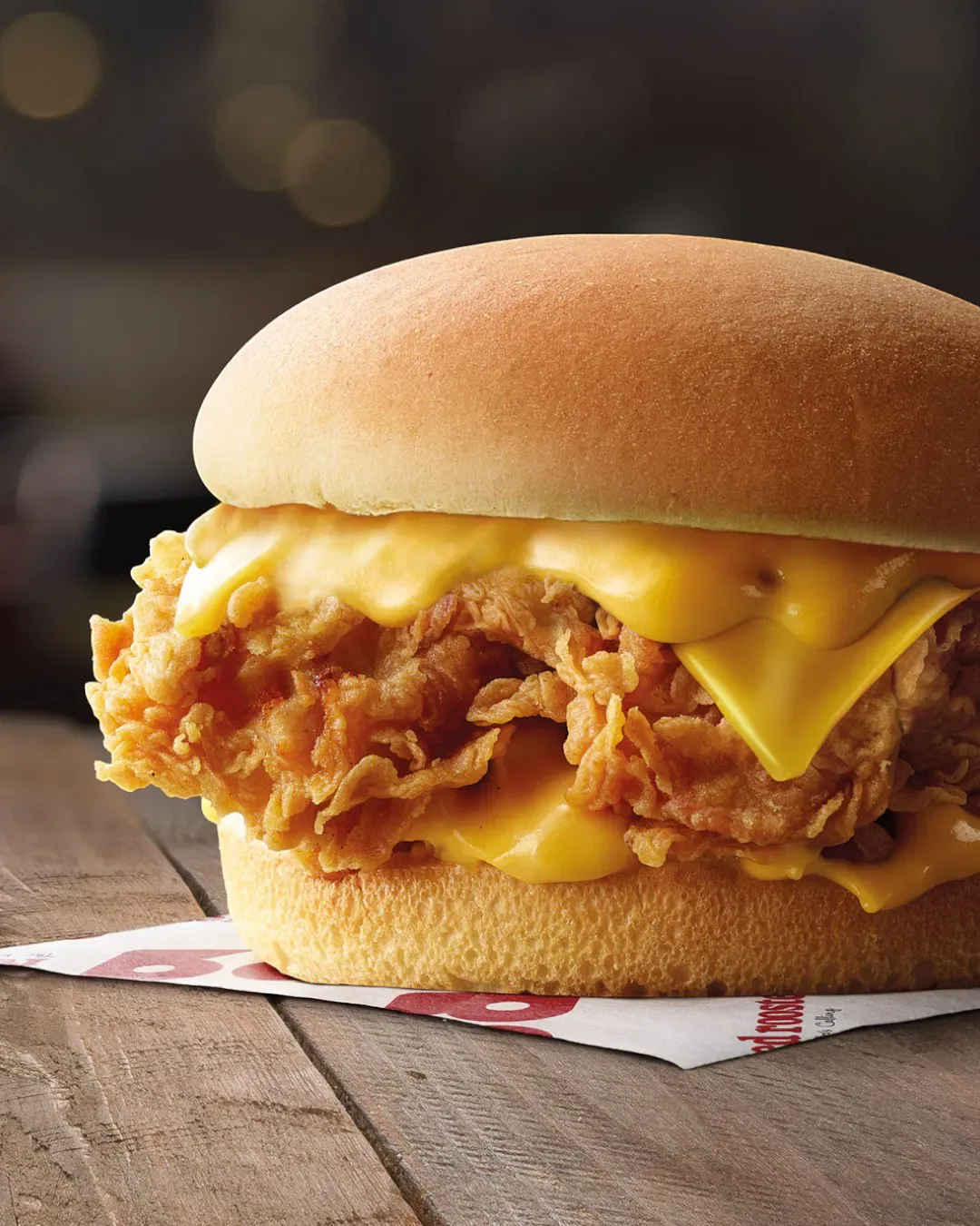 Red Rooster cheeseburger