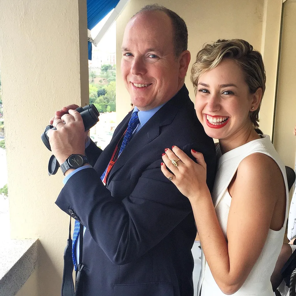 Jazmin Grimaldi and Prince Albert