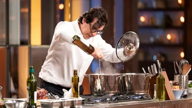 Jean-Christophe in the MasterChef kitchen