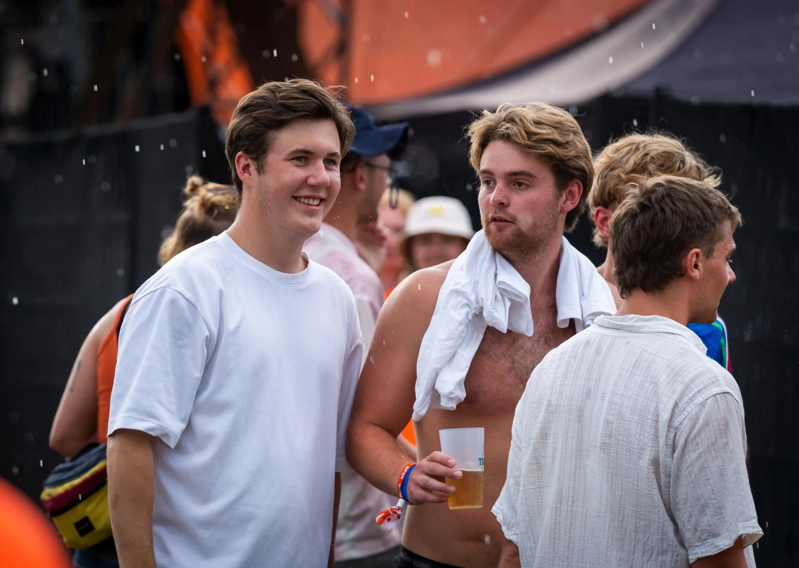 Prince Christian at a music festival