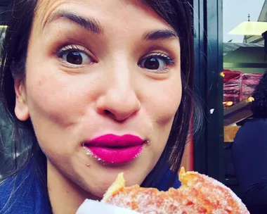 Rachel Khoo on the set of the Great Australian Bake Off and at home in Sweden